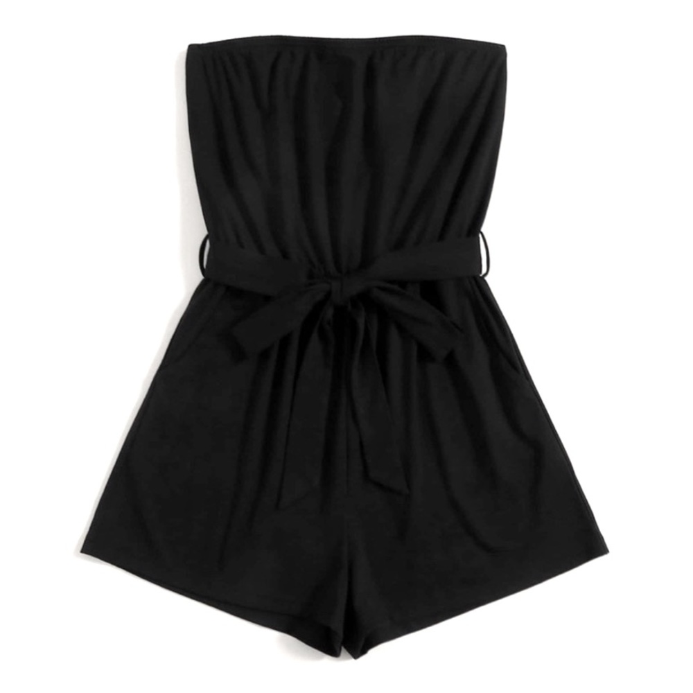 Black Belted Romper 🖤